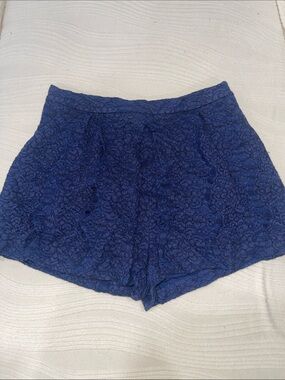 Monteau Navy Blue Lace Women's Shorts